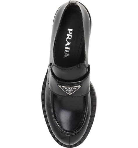 prada triangle symbole|Prada triangle logo loafer women.